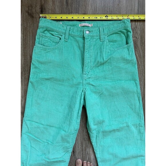 RIBCAGE CORDUROY STRAIGHT ANKLE WOMEN'S PANTS Size 31 - Picture 9 of 12